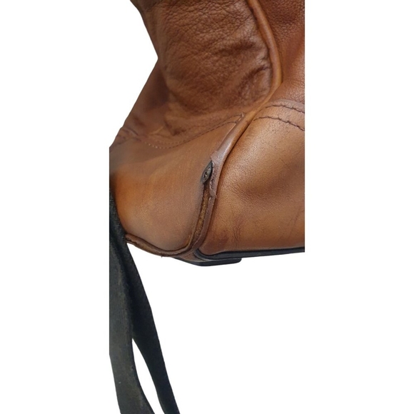 Tumi Beacon Hill Irving Slim Briefs Business Tan Leather Messenger Bag - Picture 9 of 16